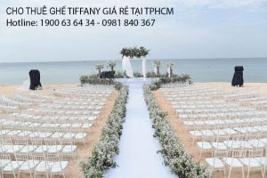 Cho thuê ghế tiffany màu trắng số lượng lớn