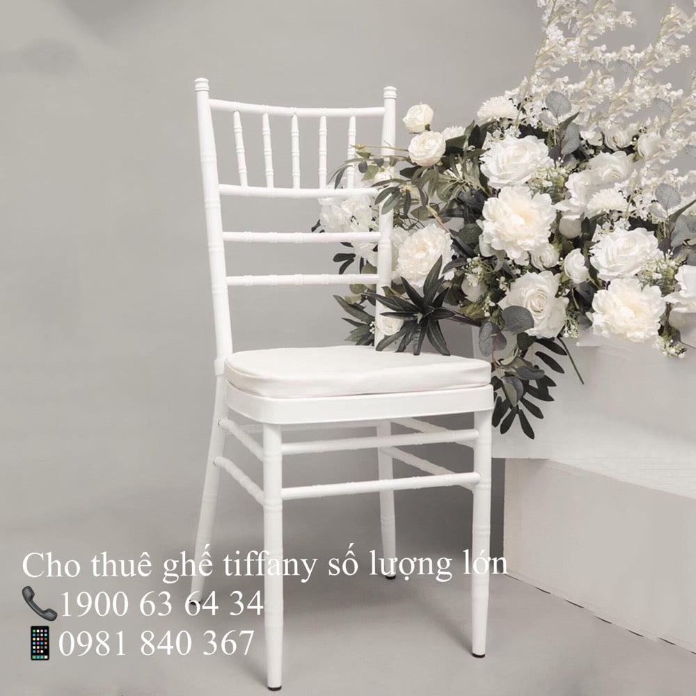 Cho thuê ghế Tiffany màu trắng